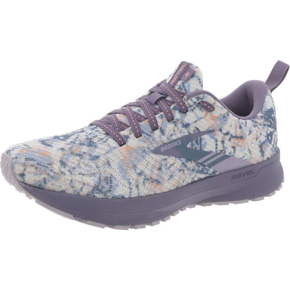 Brooks Womens Revel 5 Purple Fitness Athletic and Training Shoes Sneakers New